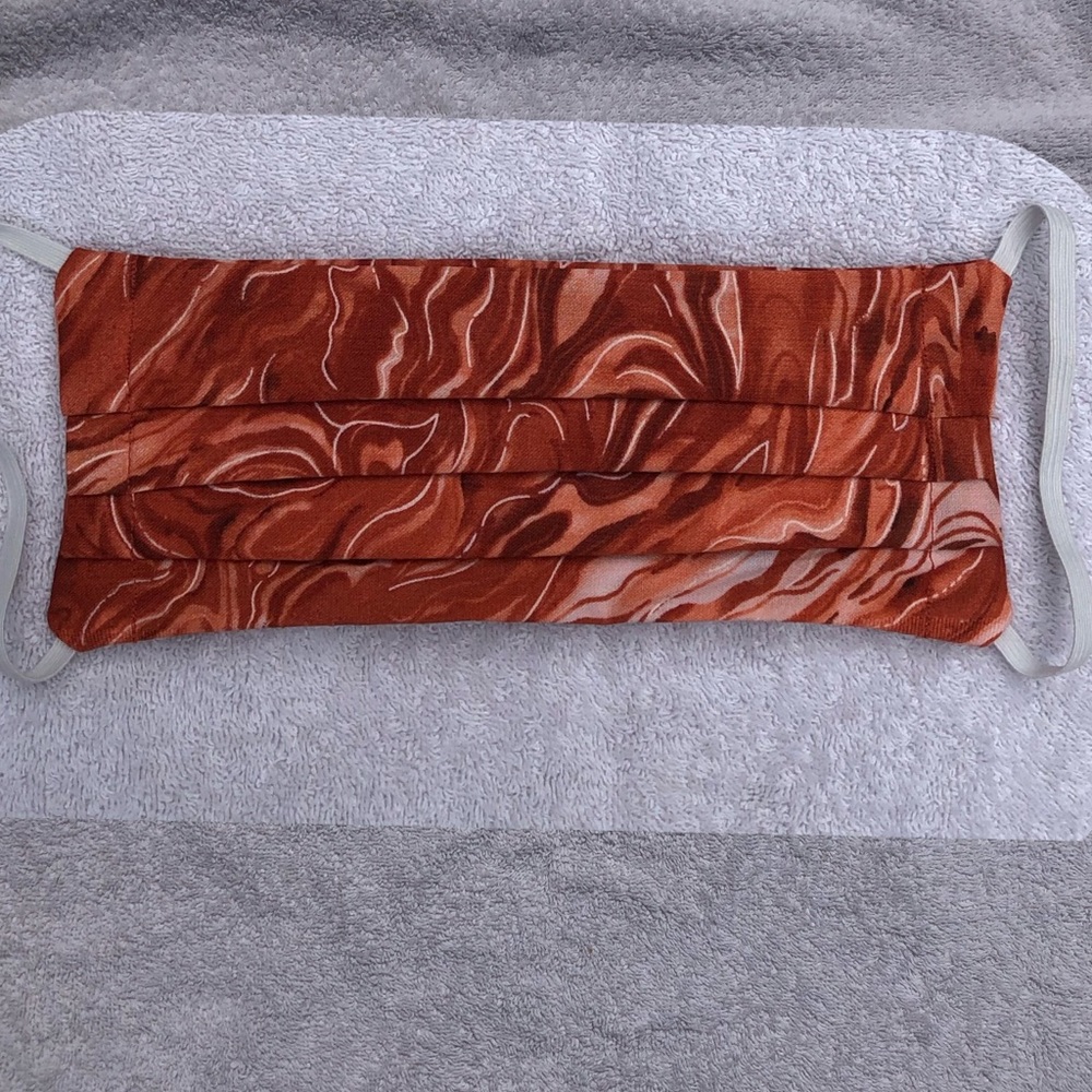 Rust Marble Face Mask